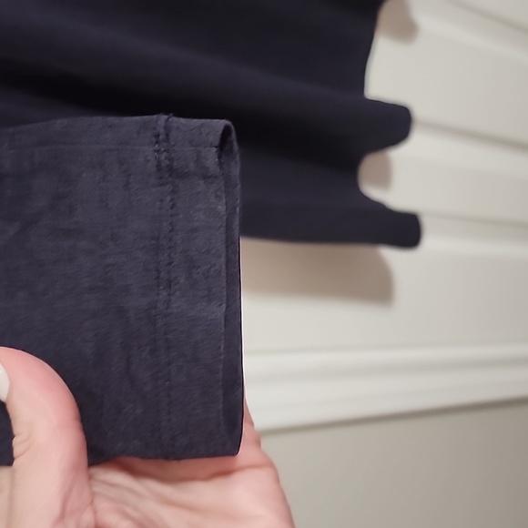 Wool& Rowena Swing Dress Navy Blue Size Small Long Merino Wool EUC - Picture 6 of 9